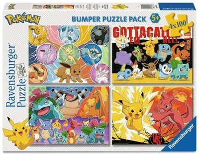 Pokémon Puzzles 4er-Pack Pokémon-Kumpels (4x100 Teile) - Bild 1 von 4