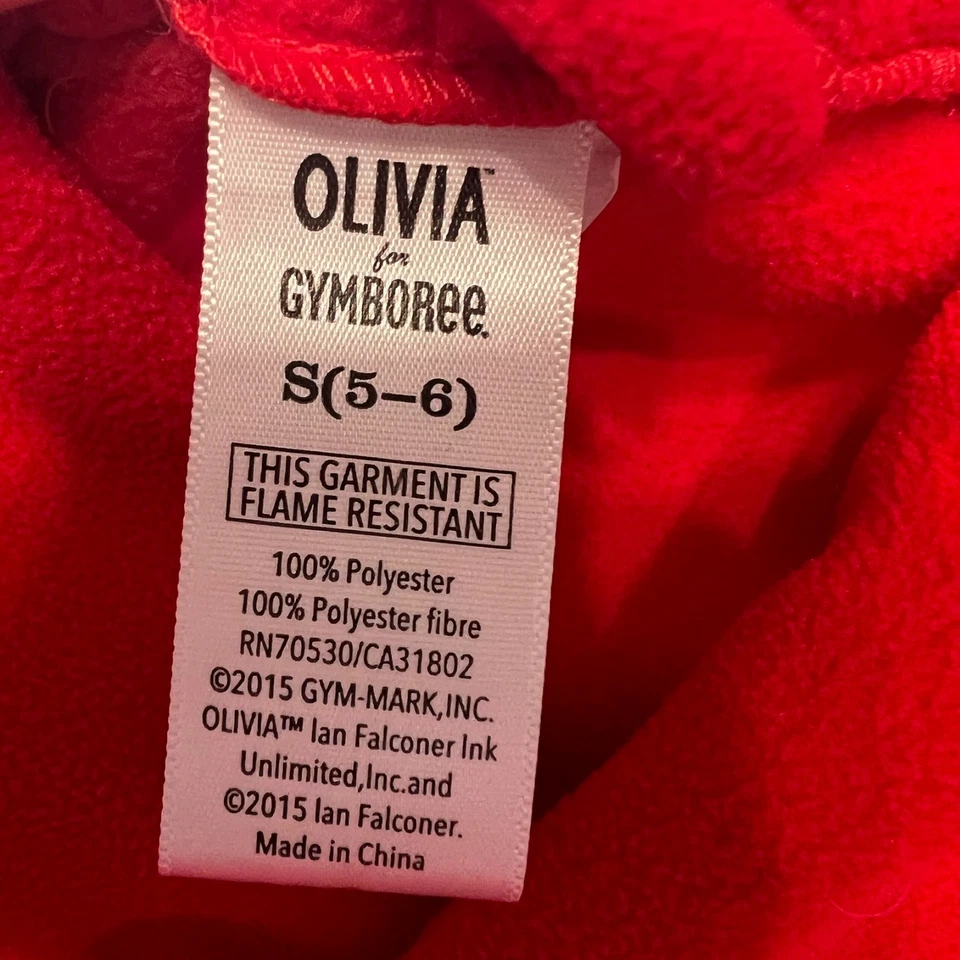 Roupão vintage GYMBOREE OLIVIA PIG 5/6 novo com etiquetas - Imagem 3 de 3