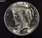 1922 Peace Dollar "CH BU"