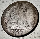 ▶ 1887-P Seated Liberty Dime - AG - About Good - 90% Silver