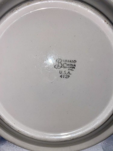 Buffalo China Restaurant Ware 3pc Plate Setting Brown Stripe Speckled - Picture 4 of 14