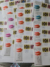 Product Image: 1977 QUEEN'S SILVER JUBILEE TOUR FULL SET 24 FIRST DAY COVERS FDC with POSTMARKS
