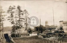 Logging Sawmill General Store nr MINOCQUA WI Wisconsin RPPC Photo Postcard COPY