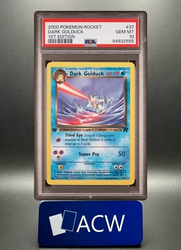 Dark Golduck - 2000 Team Rocket #37 🔥 1st Edition PSA 10 🔥 GEM Vintage Pokemon