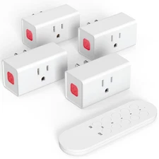 Remote Control Outlet 15A Wireless Light Switch for Household Appliances 260 ...