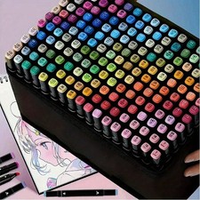 60 Colors Dual Tip Art Marker Set Sketch Pens For Artists Designers Hobbyists