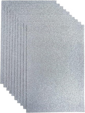 Glitter Felt Fabric, 10Pcs Glitter Felt Sheets for Crafts, 8 X12 Inches Felt Squ