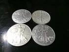 Lot of 4 - 1 Oz Silver Coins - 2020, 2022, 2023, 2024 Eagles