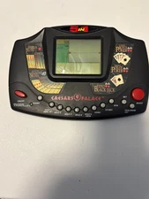 Tiger Caesars Palace 5 in 1 Handheld Electronic Card Poker Slots Game Works 1995