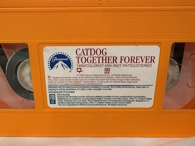 CatDog Together Forever (VHS, 1999) Orange Tape, Nickelodeon