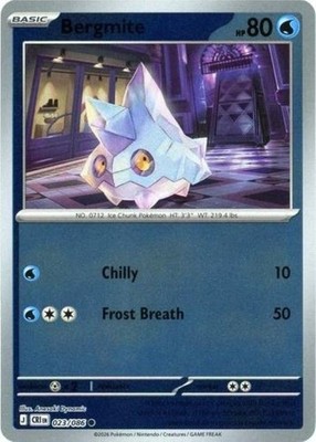 Bergmite - 023/086 - Reverse Holo - Pokemon Chaos Rising