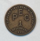 Weeksbury, KY Kentucky Coal Scrip Token - Elkhorn Piney Coal Mining - 1 Cent — photo 1