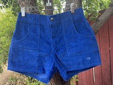 Vintage Ocean Pacific Longriders OP Corduroy Shorts Blue Surf Skate Dogtown 80s