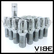 (20) 14x1.5 45MM SPLINE TUNER CHROME CONICAL WHEEL LUG BOLTS AFTERMARKET WHEELS