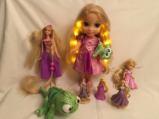 rapunzel glowing hair doll