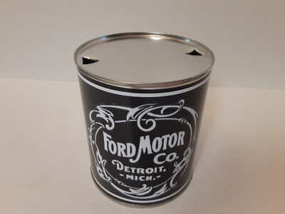 フォード　モーターオイル缶　クォート缶　空き缶 FORD Motor Co. Vintage Oil Can 1 qt. New Design !! ( Re-pop