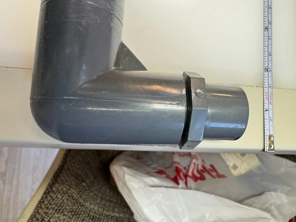 kbi PVC Triple Swing Joints Assembly, Sch. 80 1/2 in. Spigot X 1/2 in. MPT, Gray - Image 3 of 3