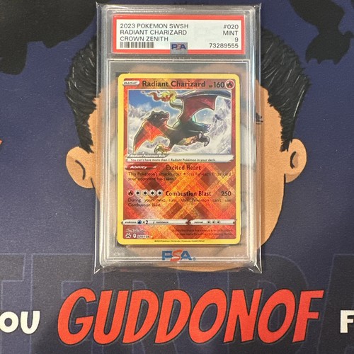 PSA 9 MINT 2023 Pokemon Crown Zenith RADIANT CHARIZARD #020 Holo