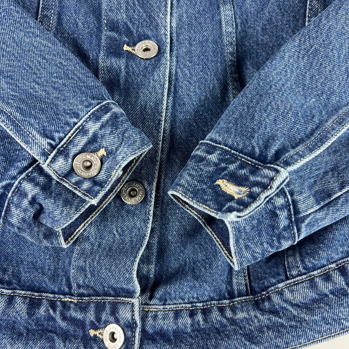Levi's Made & Crafted Jean Jacket Women Medium Big E Blue