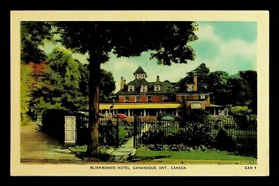 Blinkbonnie Hotel Gananoque Ontario Canada Vintage Postcard 011425WT-A