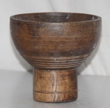 Antiker Holz Dekorativer Landwirtschaftlicher Samenhalter Bijni Original Alt