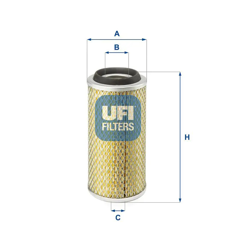 Filtro aria Cartuccia filtro 27.801.00 UFI per VW 181 TRANSPORTER T3 Furgone