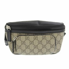 Auth GUCCI GG Supreme Belt Bag 450946 Beige DarkBrown Black PVC Bum Bag for  sale online | eBay