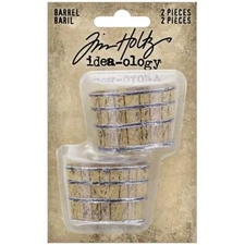 Tim Holtz ~ BARREL ~ Idea-ology 2 pcs