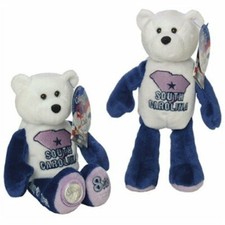 S. Carolina Ltd Treasures 50 States Of America State Quarters Coin Bear 8.5 In.