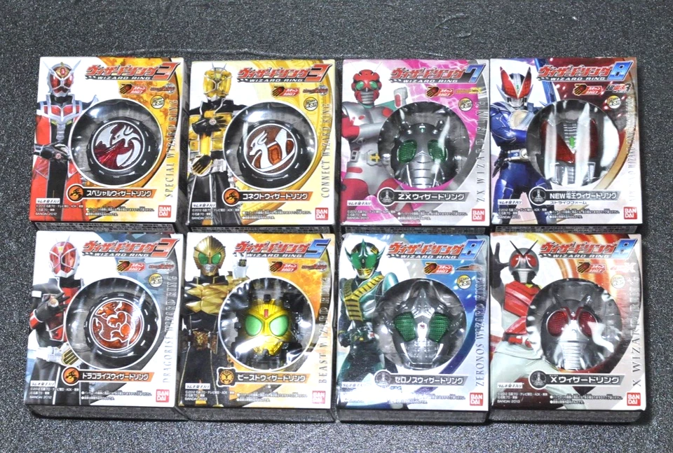 Pistola Espada Kamen Rider Wizard DX Wizar + Anillo Mago Bandai Japón 8 piezas sin usar Foto 3 de 4