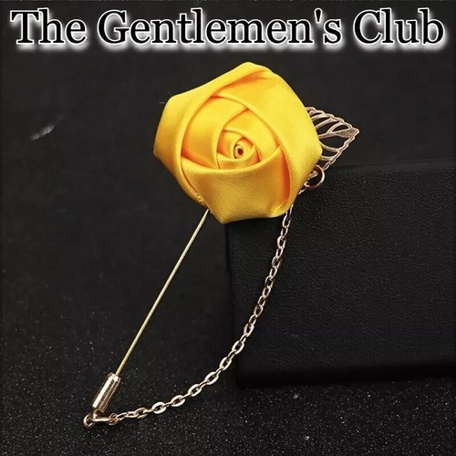 3.8K+ Sold THE GENTLEMEN'S CLUB, FLORAL LAPEL PIN FOR MEN'S SUIT (8-COLORS) - Picture 10 of 10