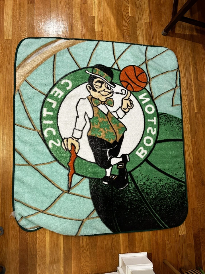 Винтажное флисовое одеяло Boston Celtics 50 x 56 дюймов Lucky - Изображение 4 из 4