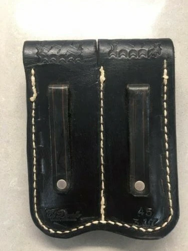 Black Leather Two Magazine Pouch by El Dorado - Image 2 of 4