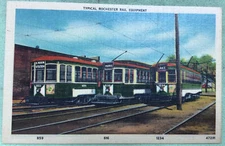 Rochester N. Y. Early Tram Rail Equipment Vintage Postcard