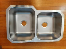 Elkay Undermount Stainless Steel Double Bowl Kitchen Sink Model: HDU312010R