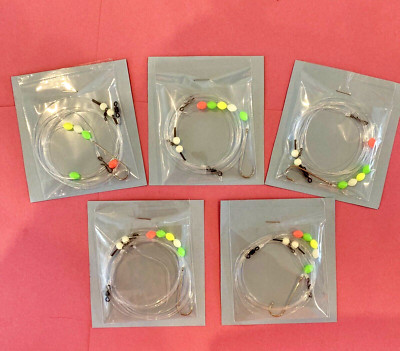 **** Meeresangeln Rigs Restposten Paket 5 Rigs insgesamt 5 x 1 Haken Top Qualität ****