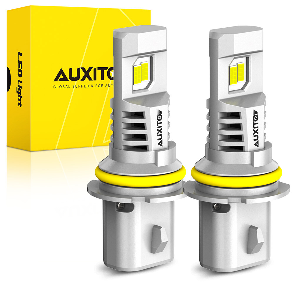 2Pcs 9007 LED Headlight High Low Bulbs Beam 60W 6500K Super White Bright AUXITO