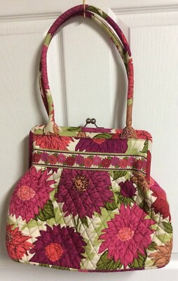 Hello Dahlia VERA BRADLEY ALICE PURSE FRAME BAG SATCHEL TOTE 