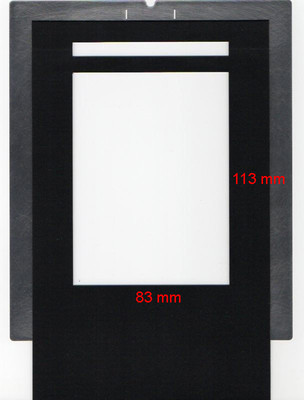 Film holder for Imacon/Hasselblad Flextight scanners, 9x12 (83x113mm), ID  coded!