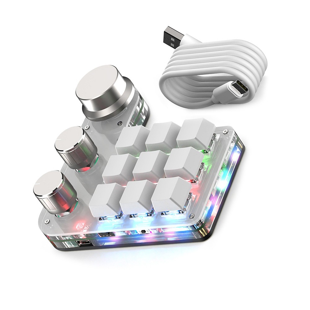 Universal 3 Knob 9 Key Multifunctional Mechanical Keyboard Clip