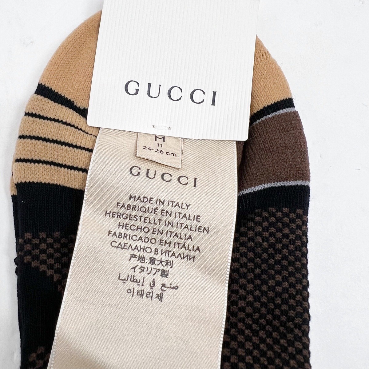 Gucci Interlocking G logo socks sz Medium NWT | eBay