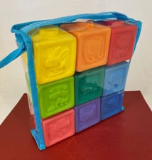 Playgo Toys ☆ Stacking Wonder Blocks ☆ Baby / Toddler Soft Rubber Sensory Blocks