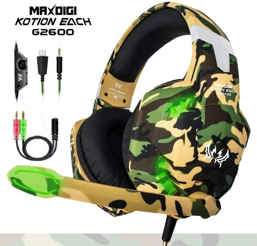 Cuffie GAMING MIC Cuffie per PC Laptop PS4 Slim Xbox One S Pro X | eBay