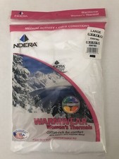 Women s INDERA Thermal Shirt White Full Cut Cotton Blend Size Large