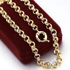 <!--F#f_0-->18K GOLD GF BELCHER CHAIN RING LINK SOLID WOMEN GIRLS CHARM NECKLACE for Pendant<!--F/-->