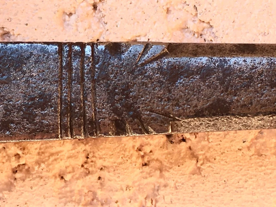 BALANCE A FLÉAU FORGÉE XVIIe DÉCORÉE old tool / outil ancien très rare (n°16) - Photo 3/4