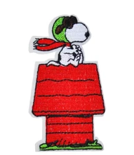 SNOOPY - FLYING ACE PILOT - PEANUTS - Embroidered Iron On Patch
