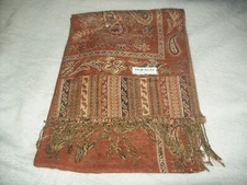 NEW PASHMINA WRAP/SCARF (70 INCHES  X 27 INCHES ) CASHMERE/SILK