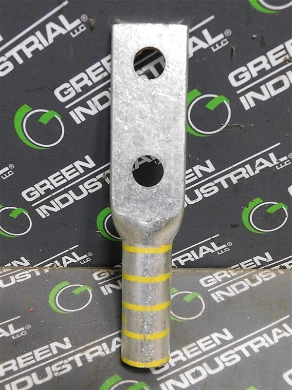 NEW Lot of 5 Panduit LCCX250-12 Two Hole Long Flex Barrel w/ Window Copper Lugs - Image 3 of 4