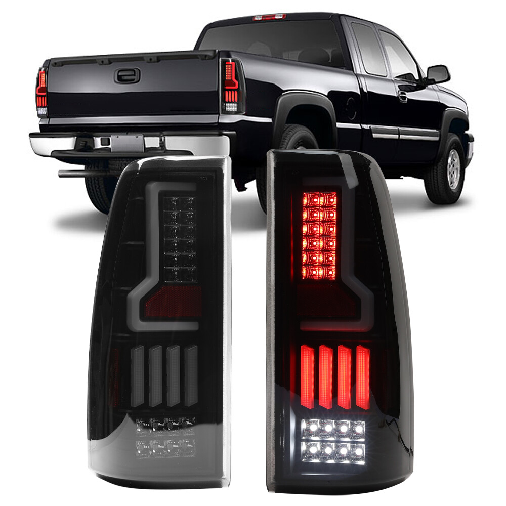 Smoke LED Tail Lights for 1999-2006 Chevy Silverado 1500 & GMC Sierra